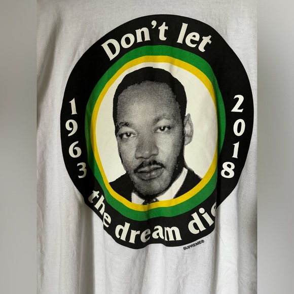 Supreme | MLK Don’t Let The Dream Die T-Shirt - Picture 6 of 7